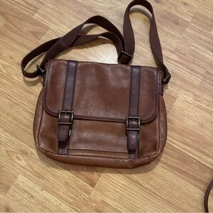 Brown Leather Fossil  Bag